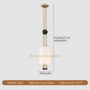 Axyaa Glass Pendant Light for Bedroom Dining Room Study Decor