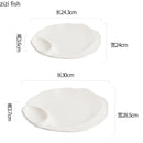 Axyaa Ceramic Snack Plate Set for Molecular Cuisine and Desserts