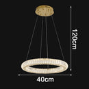Axyaa Crystal Chandelier Pendant Lamp for Luxurious Living Room and Bedroom Lighting