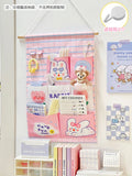 Axyaa Cartoon Wall Storage Organizer - 6 Pockets