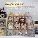Axyaa Doll Storage Box: 3-Layer Transparent Organizer for Labubu Dolls & Plushies