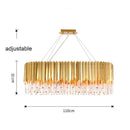 Axyaa Crystal Ceiling Chandelier: Luxury LED Lighting for Modern Living Spaces