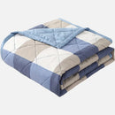 Axyaa Ultra-Soft Plaid Stripe Quilt Comforter with Soundwave Technology