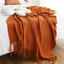 Axyaa Oversized Fluffy Soft Blanket for Four Seasons, Double Bed Knitted Nap Blanket