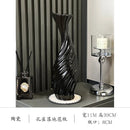 Axyaa White Ceramic Vases, Dried Flower Arrangers, TV Wall Grilles, Entrance Cabinet Decor