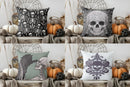 Halloween Skeleton Pattern Throw Pillow Cover by Axyaa: Sofa Bedroom Car Cushion Cover
