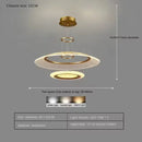 Axyaa Aluminum LED Pendant Lamp: Modern, Simple Design for Living & Dining Rooms