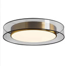 Axyaa Nordic Minimalist Ceiling Lamp in Black Gold, LED Bedroom Study Light