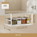Axyaa Expandable Spice Rack Under Cabinet Organizer Shelf Storage