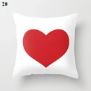 Axyaa Geometric Pillow Case: Modern Red Design for Home Decor