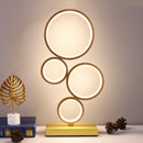 Axyaa Nordic Circle LED Table Lamp for Modern Bedroom and Living Room decor