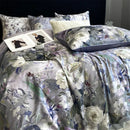 Axyaa 800TC Egyptian Cotton Bedding Set, Vintage Oil Print Style, Luxury Sheets