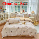 Axyaa Floral Printed Cotton Duvet Cover - Luxury Bedding with Zipper Closure