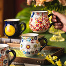 Retro Ceramic Coffee Mug by Axyaa - Creative Office Breakfast Cup