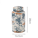 Axyaa Blue & White Porcelain Antique Vase - New Chinese Style Large Flower Arrangement
