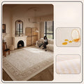 Axyaa Soft Carpet Large Area Rug, Retro Style Living Room Décor, Washable & Anti-slip