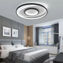 Axyaa Dimmable LED Ceiling Light 50CM Round Black White Hall Living Room Bedroom Fixture