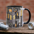 Axyaa Dad's Tool Box Ceramic Mug for Father's Birthday & Home - Boyfriend Gift