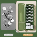 Axyaa Cable Organizer Box with 7 Compartments for Home & Travel