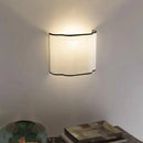 Axyaa French Cream Linen Wall Lamp for Bedroom Bedside, Corridor, and Walkway