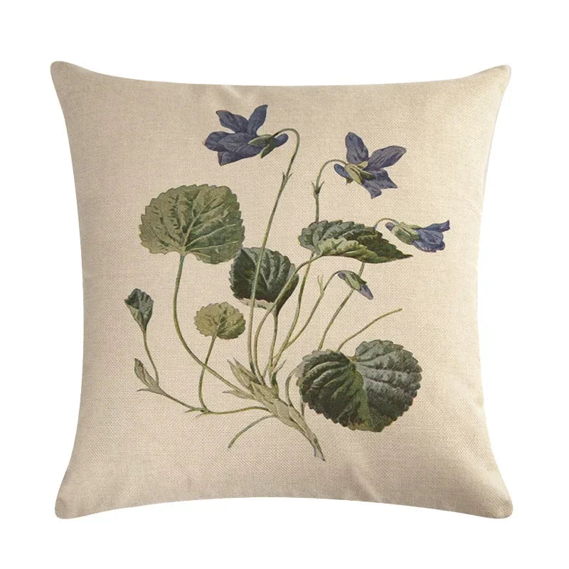 Axyaa Nordic Printed Cotton Linen Pillowcase for Home Office Decor 45*45cm