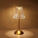 Axyaa Acrylic LED Table Lamp, Rechargeable Dimmable Night Light for Modern Book Room