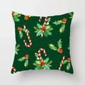Axyaa Christmas Candy Print Pillow Cases for Festive Decor