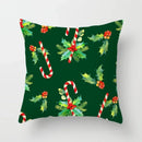 Axyaa Christmas Candy Print Pillow Cases for Festive Decor