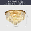 Axyaa Multilayer Crystal Chandelier Modern Luxury Glass Hanging Lamp