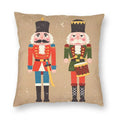 Nutcracker Doll Cushion Cover - Axyaa Square Throw Pillow for Christmas Home Decor
