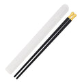 Axyaa Black Gold Alloy Chopsticks Set - Reusable Non-slip Korean Sushi Sticks