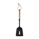 Axyaa Black Silicone Wooden Handle Kitchen Utensils Set