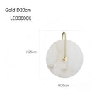 Axyaa Snowflake Marble Wall Lamp - Nordic Luxury LED Hanging Light