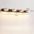 Axyaa Circular LED Double-Sided Wall Lamp for Bathroom Vanity Mirror
