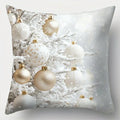 Axyaa Winter Christmas Tree Ball Pillowcase - Home Decor festive accent