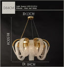 Axyaa Crystal Tassel Chandelier, Luxury Hotel Decoration in Golden/Chrome