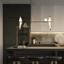 Axyaa Bird Decor LED Chandelier for Living Room, Bar, Restaurant - Minimalist Metal Pendant Lamp