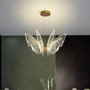 Axyaa Lotus Leaf Chandelier: Elegant LED Butterfly Lamp for Dining Room and Bedroom
