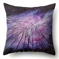 Axyaa Galaxy Print Pillowcase - Decorative Polyester Cushion Cover for Home Sofa