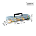 Axyaa Clear Tool Storage Box with Handle: Multifunctional Organizer