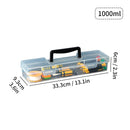 Axyaa Clear Tool Storage Box with Handle: Multifunctional Organizer