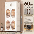 Axyaa Double-Door Foldable Wardrobe with Wheels - Spacious Magnetic Storage for Clothes/Quilts