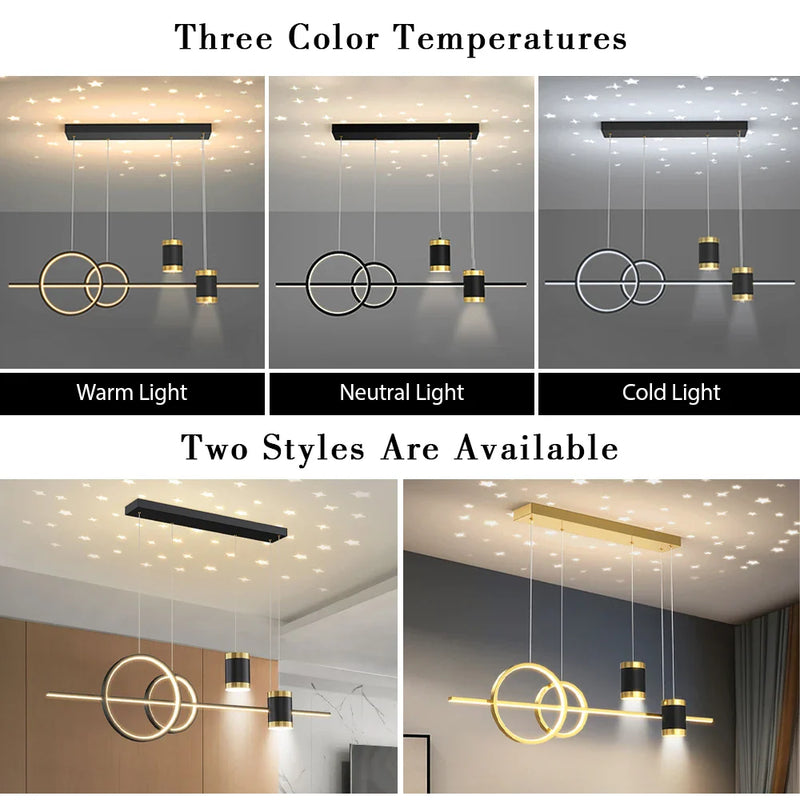 Axyaa Nordic LED Pendant Chandelier for Living Room Kitchen Home Lighting