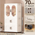 Axyaa Double-Door Foldable Wardrobe - Large Capacity Clothes/Quilts Storage, Bedroom/Living Room