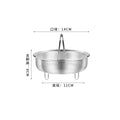 Axyaa Stainless Steel Food Steamer Basket with Silicone Handle