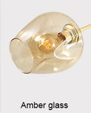 Axyaa Nordic Glass Pendant Chandelier for Living Room Bedroom Decor