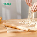 Axya Solid Wood Rolling Pin, Large Pressure Noodle Stick for Baking and Cooking