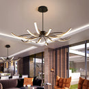 Axyaa Modern Adjustable Led Ceiling Chandelier in Gold/Black/White
