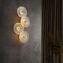 Axyaa Nordic Glass Round Wall Lamp for Living Room & Bedside Décor