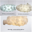 Axyaa Cloud Silk Cotton Pendant Lamp: Stylish LED for Kids' Room, Living, Restaurant Decor.